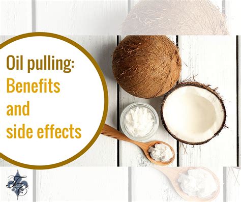 Coconut oil contains a certain kind of fat known as medium chain triglycerides. some of these fats work differently than other types of saturated fat in. Oil pulling: Benefits and side effects - Dr Chauvin