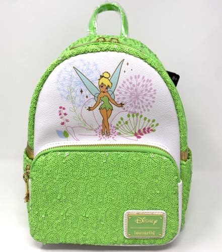Nwt Loungefly Disney Peter Pan Tinkerbell Sequin Mini Backpack