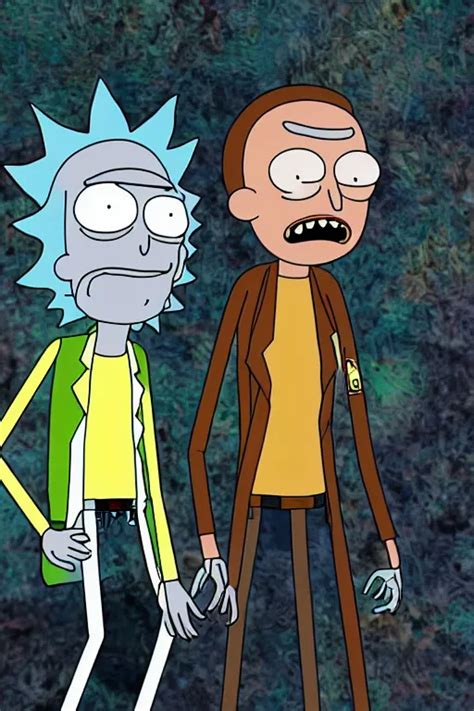 Realistic Photo Of Rick And Morty Realism Ultra Hd Stable