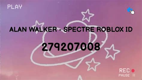 Alan Walker Spectre Roblox Id 279207008 Youtube