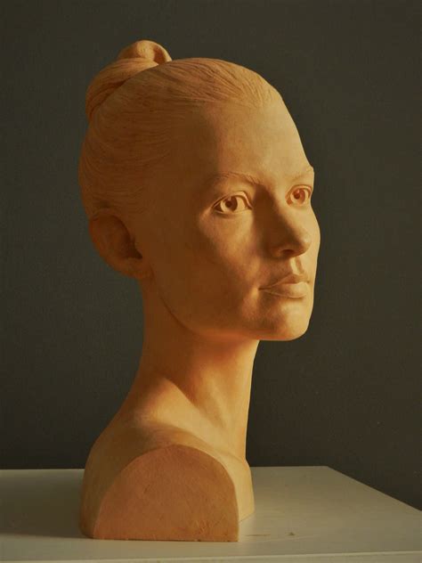Ton Portrait Clay Portrait Clay Bust Terracotta Sculpture