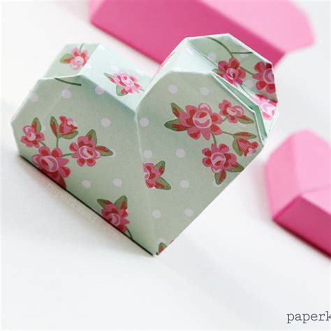 Origami Gatefold Box Instructions Paper Kawaii Valentines Origami