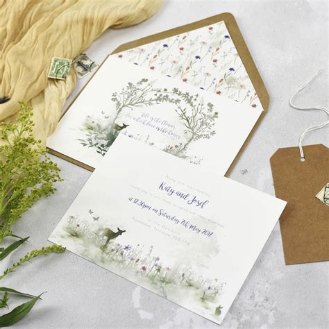 Wildflower Wedding Invitations By Julia Eastwood