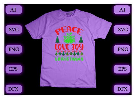 Peace Love Joy Christmas Graphic By Cricut House · Creative Fabrica