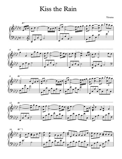 See the quick guide on how to read the letter notes, at the bottom of this post, to help you understand how to read the letter note sheet music below. Kiss the Rain - Yiruma.pdf | DocDroid