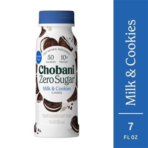 Chobani Zero Sugar Milk And Cookies Greek Yogurt Drink 7 Fl Oz Kroger