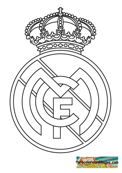 Escudo Real Madrid Para Colorear Colorear Dibujos