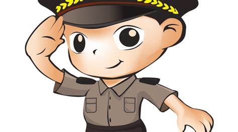 Kartun Profesi Png 25 Inspirasi Keren Background Foto Animasi Polisi