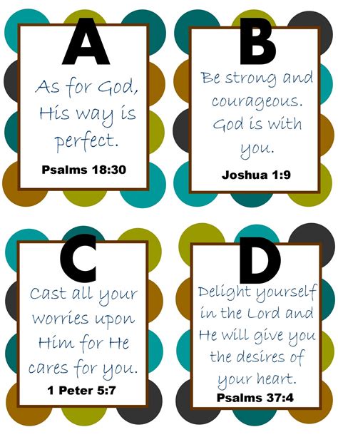 Our Mixed Blessings Abc Bible Posters