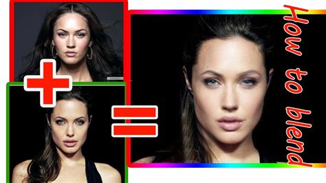 How to position the images. How to blend two faces into one | Photoshop Tutorial ...