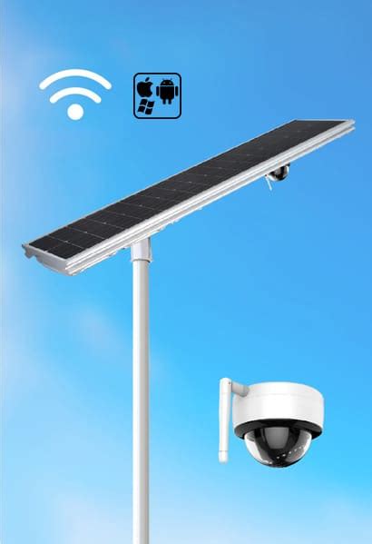 Solar Led Street Light With Surveillance Wifi 4g Camera Heisolar