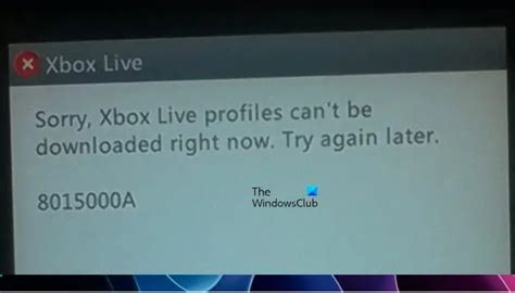 Xbox 360 Error Code 8015000a Fix