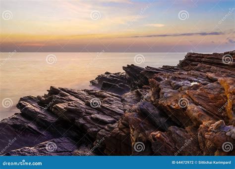 Seascape During Sunset Stock Photo Image Of Twilight 64472972