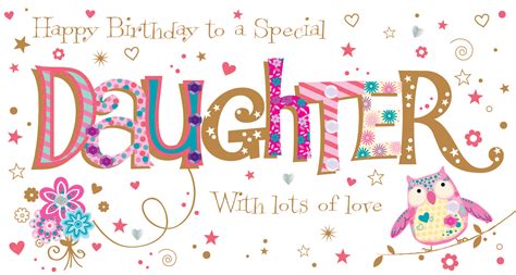 Add a personal touch by uploading a photo and make them smile. Daughter Birthday Handmade Embellished Greeting Card | Cards