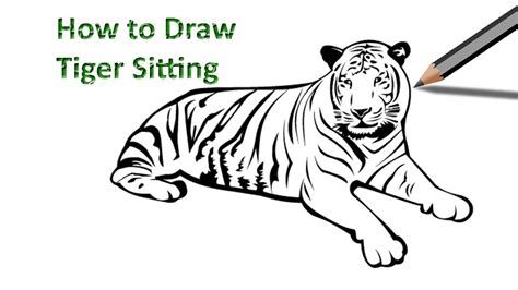 Simple Tiger Drawing At Paintingvalley Com Explore Collection Of