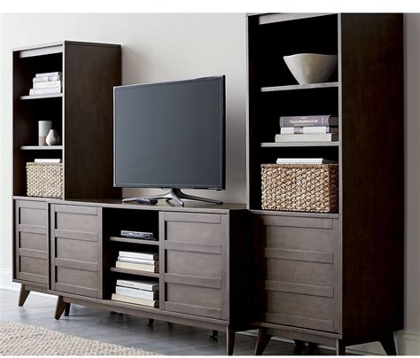 Hd Media Console With Side Cabinets Costa Rican Furniture