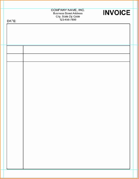 Blank Invoice Template Free Printable Printable Form Vrogue Co