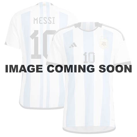Lionel Messi Argentina National Team Adidas 2022 Winners Home Replica