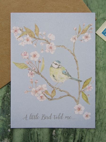 Blue Tit On Blossom Notecards Mosney Mill