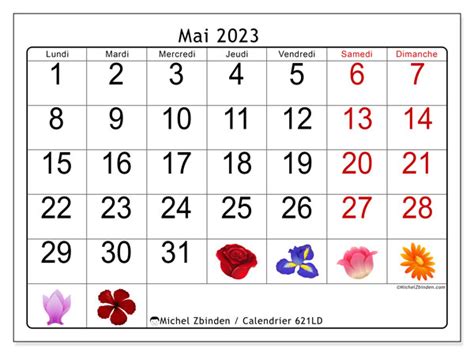 Calendrier Mai 2023 224 Imprimer 621ld Michel Zbinden Lu