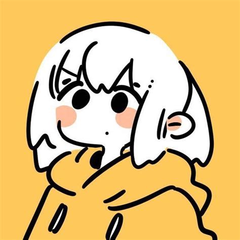 Download Unique Cool Pfp Of A Cute Blushing Cartoon Girl Illustration