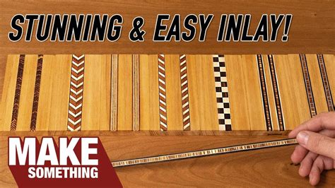 How To Make Your Own Inlay Banding And Enhance Your Woodworking Youtube