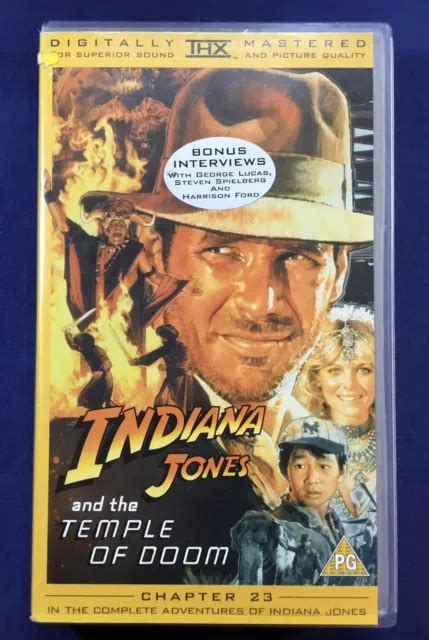 INDIANA JONES AND The Temple Of Doom VHS Video Harrison Ford Movie