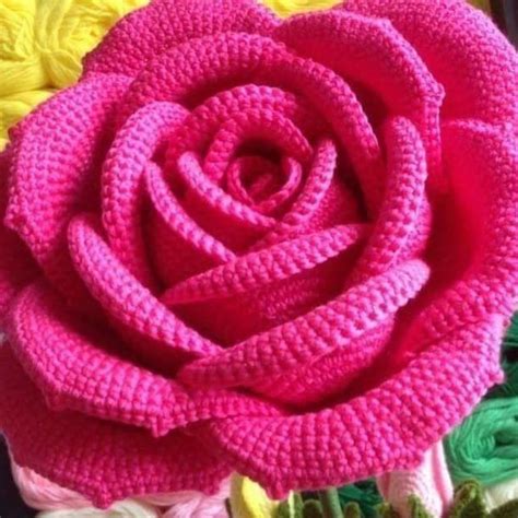 5 Moldes De Rosas Tejidas En Crochet Esqemas
