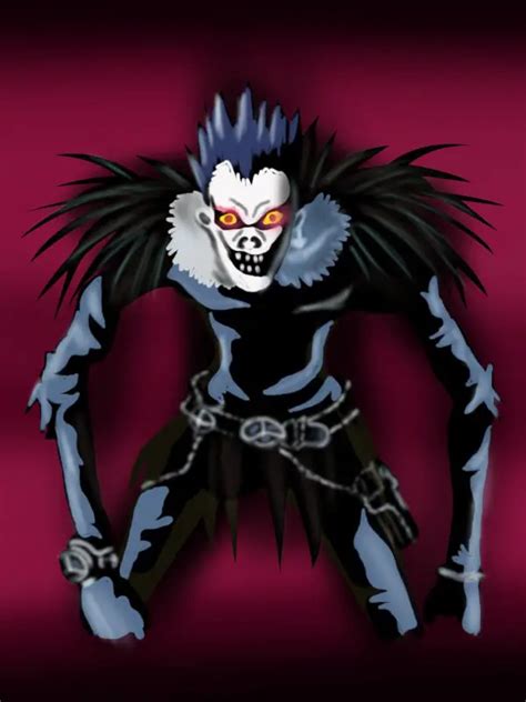 Learn How To Draw Ryuk From Death Note Death Note Step By Step