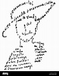 257 Guillaume Apollinaire - Calligramme - Poème du 9 février 1915 --toi ...