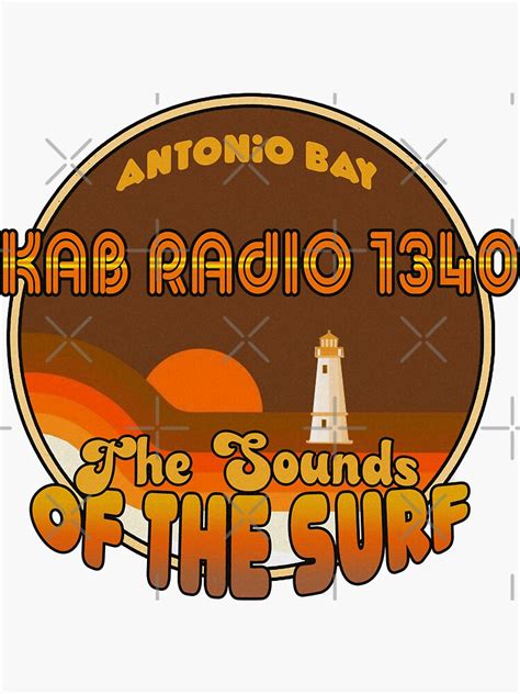 Kab Radio 1340 Antonio Bay Sounds Of The Surf Retro Vintage Theme