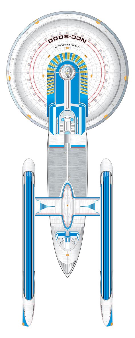 The Uss Excelsior Nx 2000 Later Ncc 2000 Was A Federation Excelsior