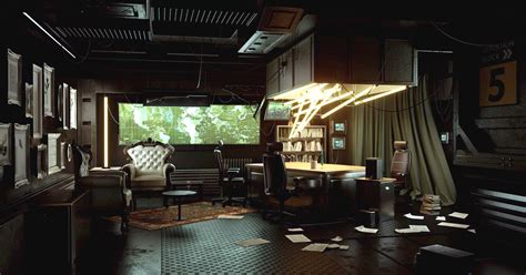 Artstation Cyberpunk Interior 3d Visualization Based On Deus Ex