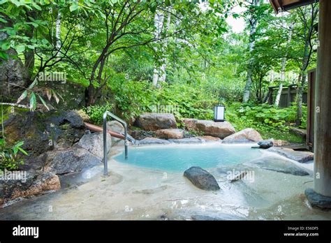 Typical Japanese Rotenburo Hotspring Onsen This Is In Shirahone Onsen