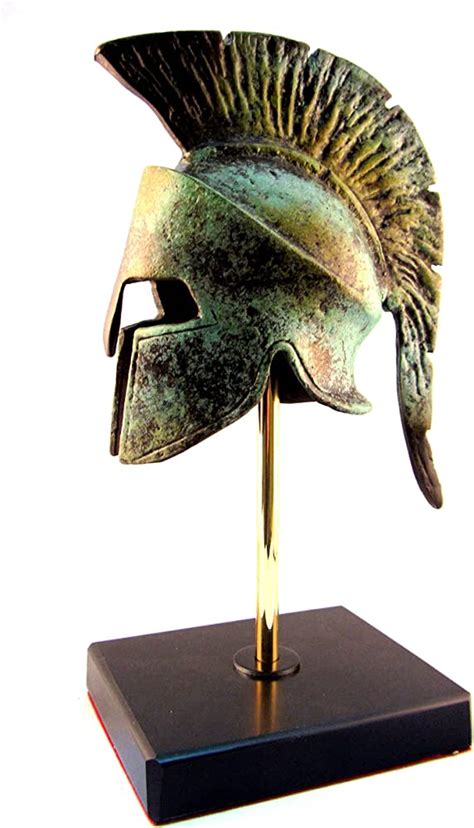 Ancient Greek Bronze Museum Replica Of Spartan Officer Helmet 387