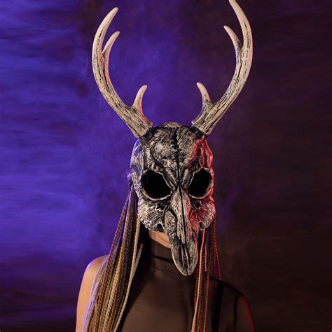 Deer Skull Cosplay Mask 3d Planet Prors