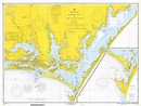 Beaufort Inlet Map and Core Sound North Carolina Chart - 1968 ...