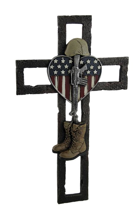 Zeckos Cross Of The Fallen Soldier Decorative Wall Hanging 12 Inch Ebay