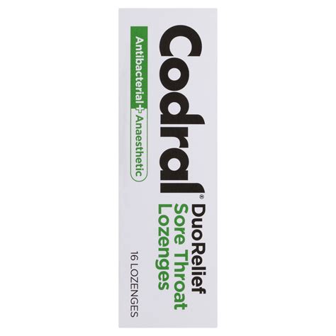 Codral® Duorelief Sore Throat Lozenges Lime And Lemon Codral® Australia