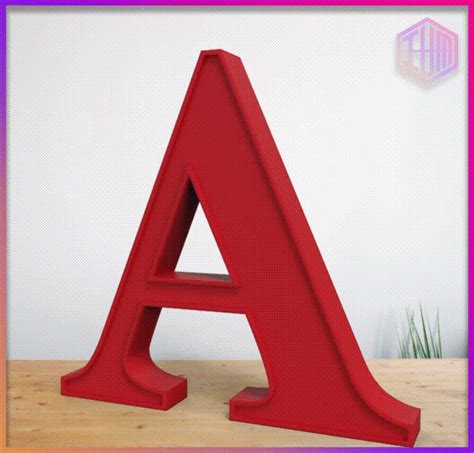 3d File Decorative Letters Alphabet・3d Printing Idea To Download・cults