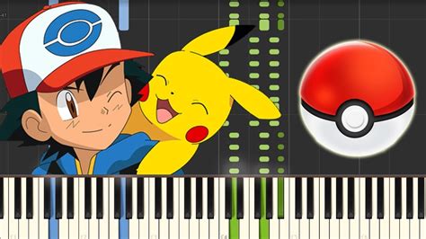 pokémon theme gotta catch em all [piano tutorial] synthesia youtube