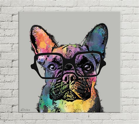 Custom Pet Portrait On Canvas Personalized Dog Pop Art Portrait