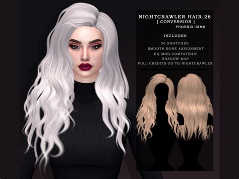 Nightcrawler Hair 26 Conversion The Sims 4 Download
