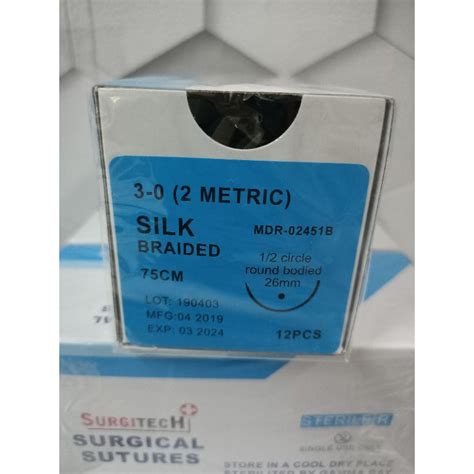 Silk Sutures 3 0 Round 12sbox Shopee Philippines