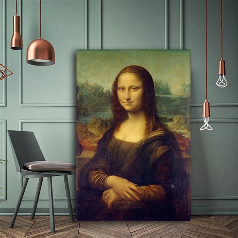 Mona Lisa De Leonardo Da Vinci Reproducción Famosa Pintura Al óleo