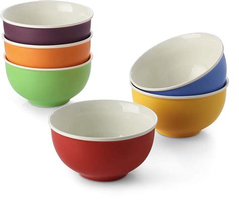 Cereal Bowls Set Of 6 Soup 24 Ounces Porcelain Extra Deep Etsy