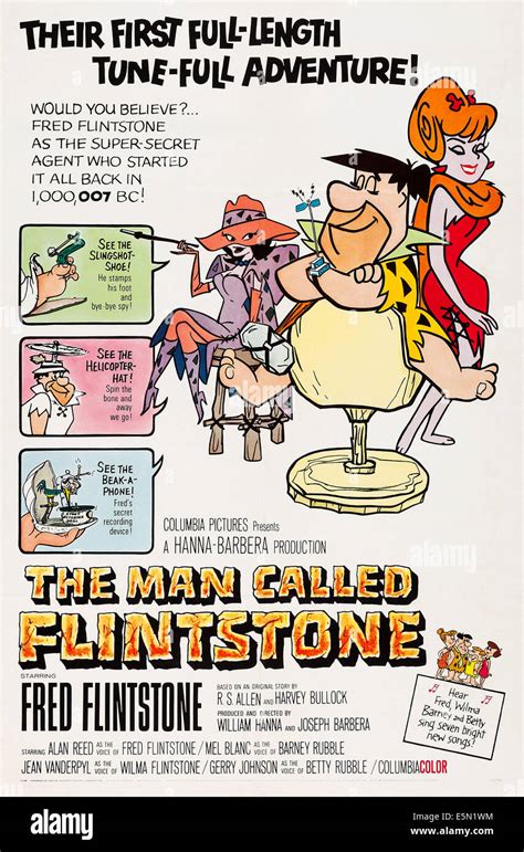 Der Mann Called Flintstone Us Plakatkunst Fred Flintstone 1966