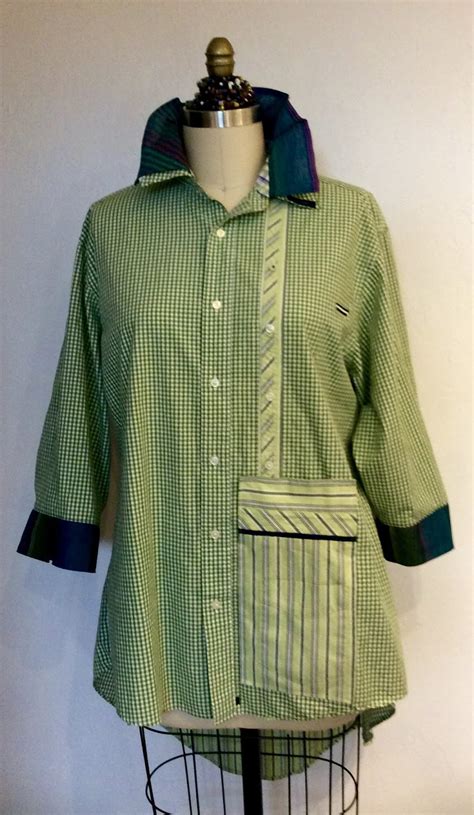 Refashion Co Op Upcycled Mens Shirts In Green And Blue