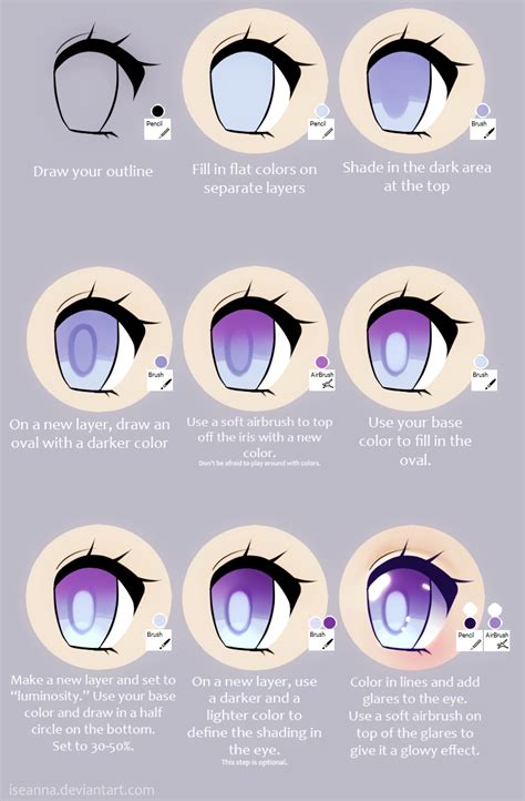 Maybe you would like to learn more about one of these? Anime Eye Tutorial by Iseanna on deviantART | Anime eyes ...