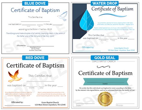 Baptism Certificates